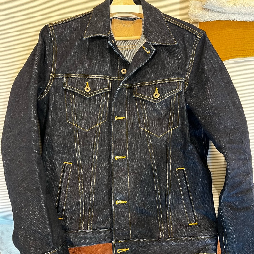Ironside 16.5oz Sensei Japan Selvage Denim Jacket with Contrast Stitching